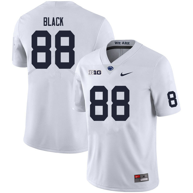 NCAA Nike Men's Penn State Nittany Lions Norval Black #88 College Football Authentic White Stitched Jersey TVI5298LU